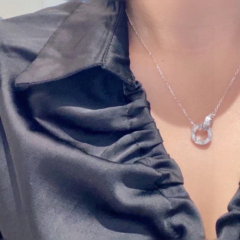 Cartier卡地亞LOVE系列 大雙環(huán)項鍊 精選德國進(jìn)口材質(zhì)電鍍厚金 采用5a