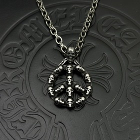 克羅心字母鍊 暗 ［字母暴動］  原版蝕刻字母鍊｜純手工鐫刻末日密語  哥特鑲