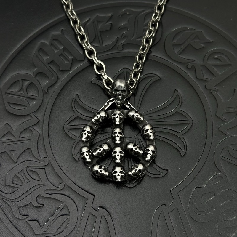 克羅心字母鍊 暗 ［字母暴動(dòng)］  原版蝕刻字母鍊｜純手工鐫刻末日密語(yǔ)  哥特鑲