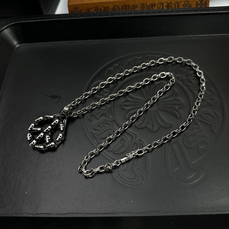 克羅心字母鍊 暗 ［字母暴動(dòng)］  原版蝕刻字母鍊｜純手工鐫刻末日密語(yǔ)  哥特鑲