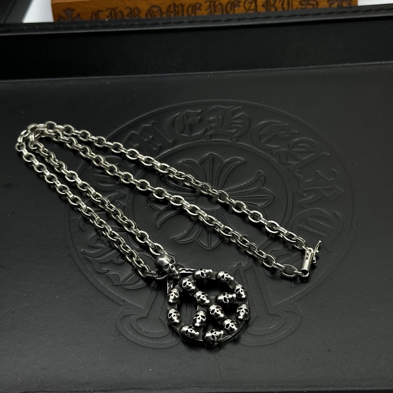 克羅心字母鍊 暗 ［字母暴動(dòng)］  原版蝕刻字母鍊｜純手工鐫刻末日密語(yǔ)  哥特鑲