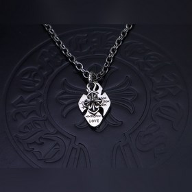 克羅心字母鍊 暗 ［字母暴動］  原版蝕刻字母鍊｜純手工鐫刻末日密語  哥特鑲