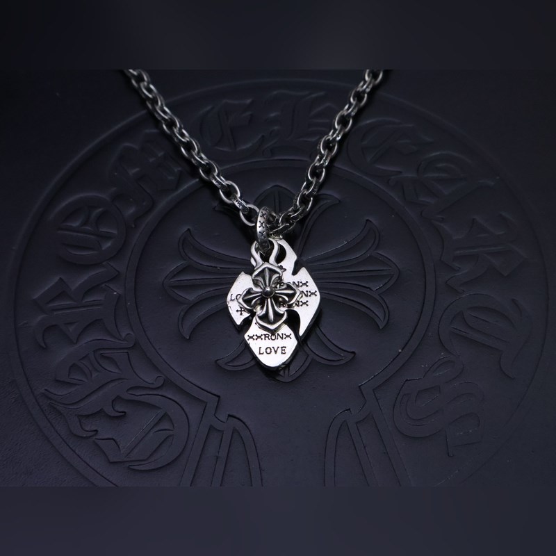 克羅心字母鍊 暗 ［字母暴動］  原版蝕刻字母鍊｜純手工鐫刻末日密語  哥特鑲