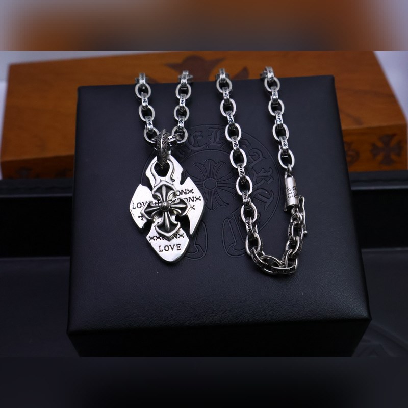 克羅心字母鍊 暗 ［字母暴動］  原版蝕刻字母鍊｜純手工鐫刻末日密語  哥特鑲