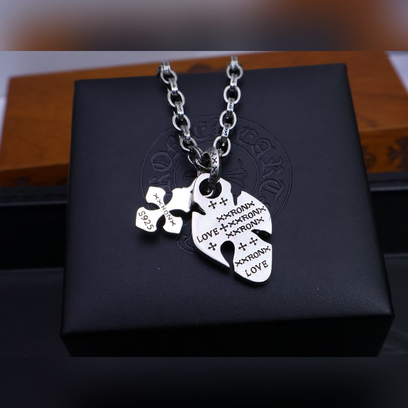 克羅心字母鍊 暗 ［字母暴動］  原版蝕刻字母鍊｜純手工鐫刻末日密語  哥特鑲