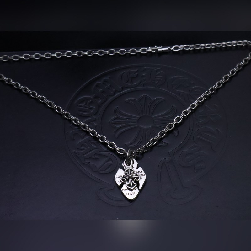 克羅心字母鍊 暗 ［字母暴動］  原版蝕刻字母鍊｜純手工鐫刻末日密語  哥特鑲