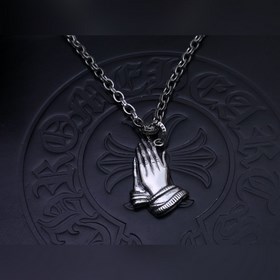 克羅心字母鍊 暗 ［字母暴動］  原版蝕刻字母鍊｜純手工鐫刻末日密語  哥特鑲