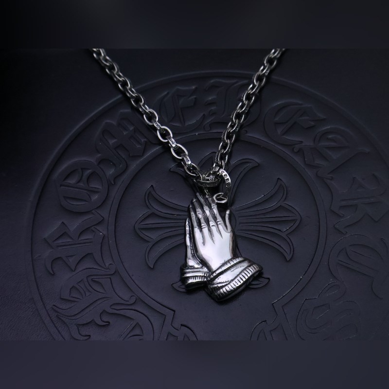 克羅心字母鍊 暗 ［字母暴動］  原版蝕刻字母鍊｜純手工鐫刻末日密語  哥特鑲