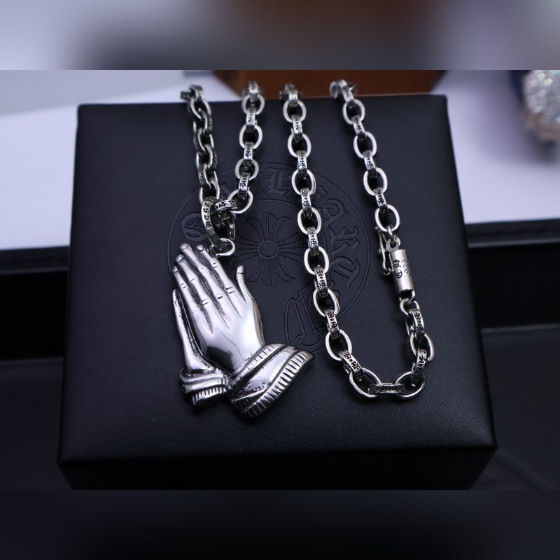 克羅心字母鍊 暗 ［字母暴動］  原版蝕刻字母鍊｜純手工鐫刻末日密語  哥特鑲