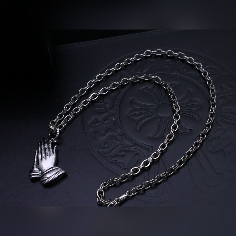 克羅心字母鍊 暗 ［字母暴動］  原版蝕刻字母鍊｜純手工鐫刻末日密語  哥特鑲