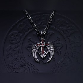 克羅心字母鍊 暗 ［字母暴動］  原版蝕刻字母鍊｜純手工鐫刻末日密語  哥特鑲