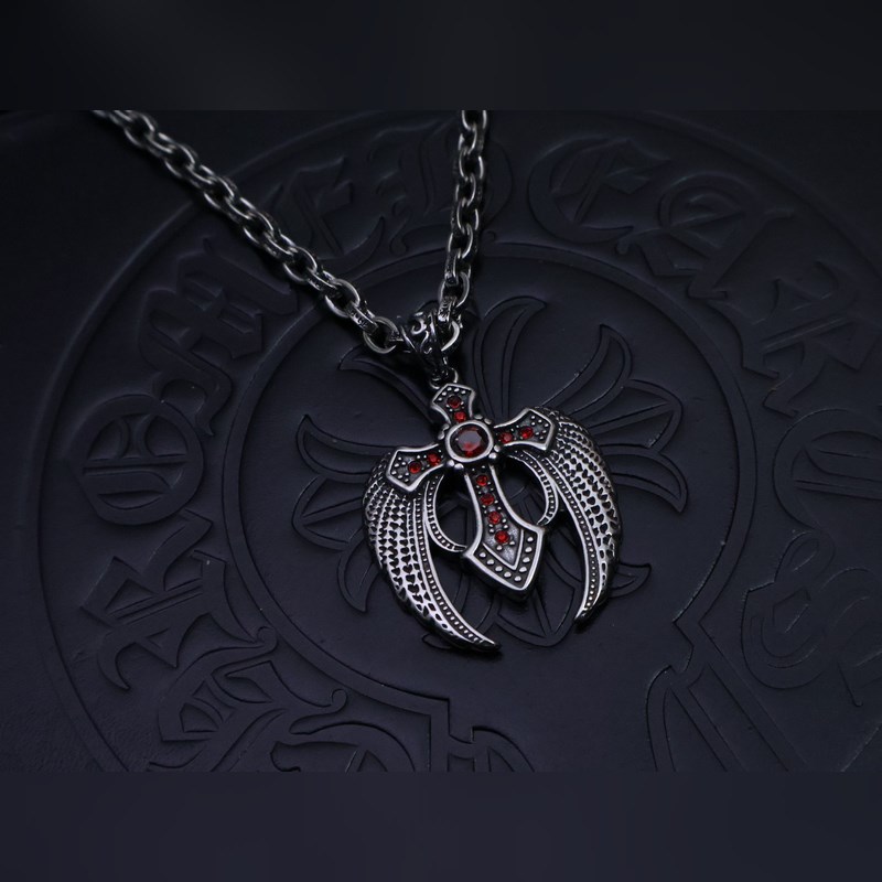 克羅心字母鍊 暗 ［字母暴動］  原版蝕刻字母鍊｜純手工鐫刻末日密語  哥特鑲