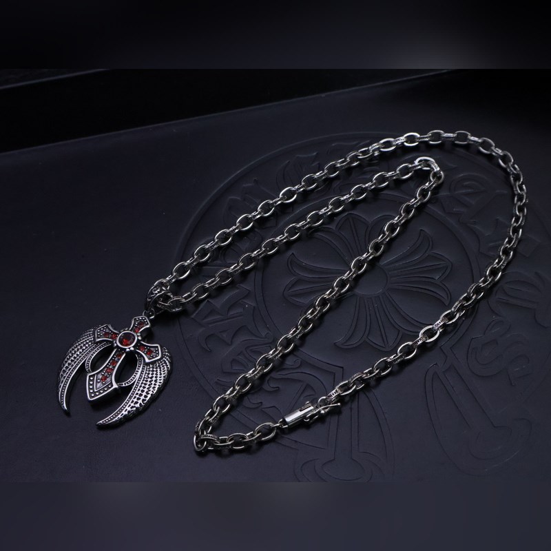 克羅心字母鍊 暗 ［字母暴動］  原版蝕刻字母鍊｜純手工鐫刻末日密語  哥特鑲