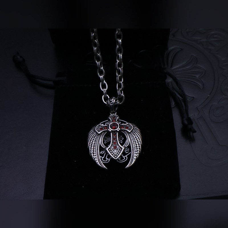 克羅心字母鍊 暗 ［字母暴動］  原版蝕刻字母鍊｜純手工鐫刻末日密語  哥特鑲