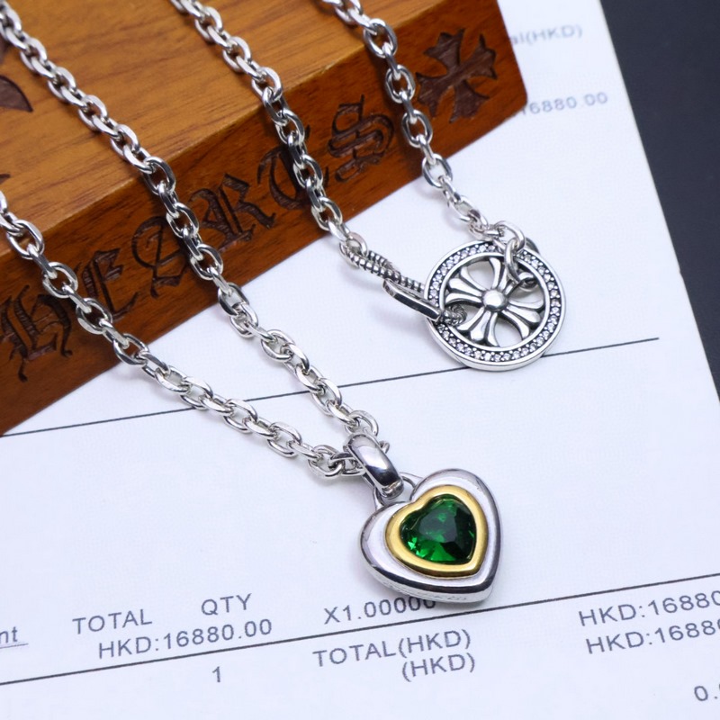 ［海洋之心 ］    克羅心永恒之心愛心 項鍊，愛心克羅心項鍊 造型不同的花紋設