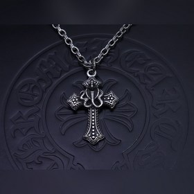 克羅心字母鍊 暗 ［字母暴動］  原版蝕刻字母鍊｜純手工鐫刻末日密語  哥特鑲