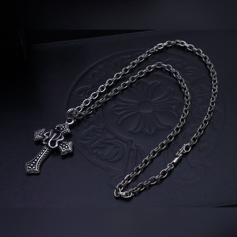 克羅心字母鍊 暗 ［字母暴動］  原版蝕刻字母鍊｜純手工鐫刻末日密語  哥特鑲