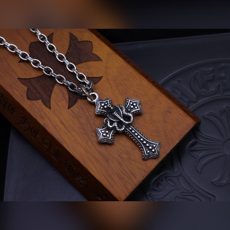 克羅心字母鍊 暗 ［字母暴動］  原版蝕刻字母鍊｜純手工鐫刻末日密語  哥特鑲