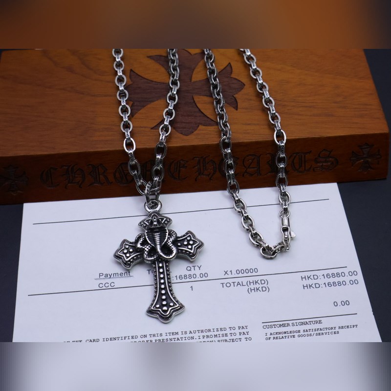 克羅心字母鍊 暗 ［字母暴動］  原版蝕刻字母鍊｜純手工鐫刻末日密語  哥特鑲