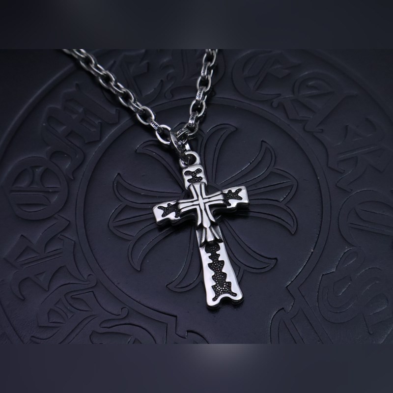 克羅心字母鍊 暗 ［字母暴動］  原版蝕刻字母鍊｜純手工鐫刻末日密語  哥特鑲