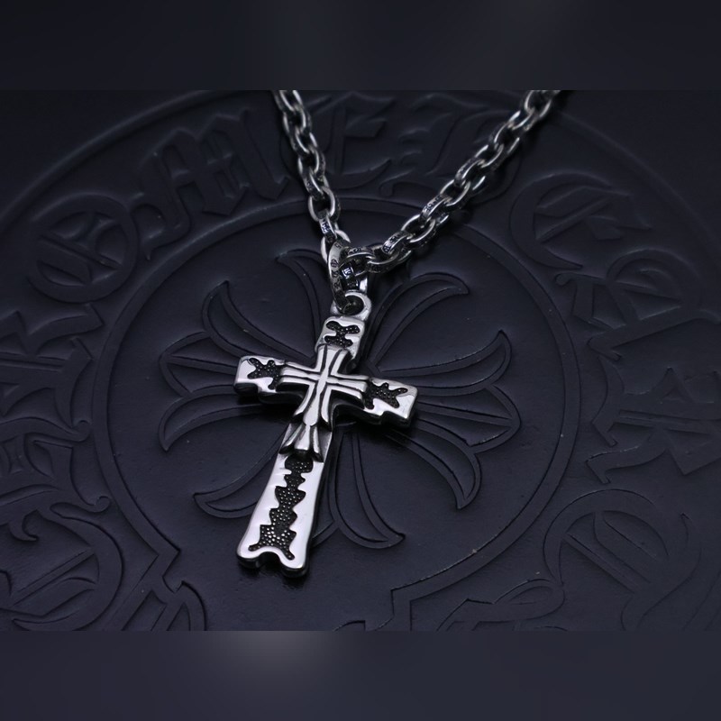 克羅心字母鍊 暗 ［字母暴動］  原版蝕刻字母鍊｜純手工鐫刻末日密語  哥特鑲