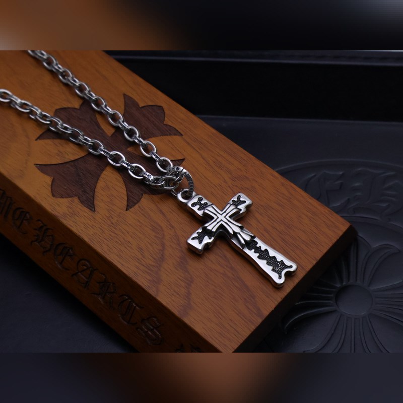 克羅心字母鍊 暗 ［字母暴動］  原版蝕刻字母鍊｜純手工鐫刻末日密語  哥特鑲