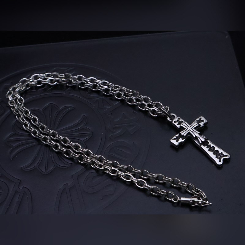 克羅心字母鍊 暗 ［字母暴動］  原版蝕刻字母鍊｜純手工鐫刻末日密語  哥特鑲