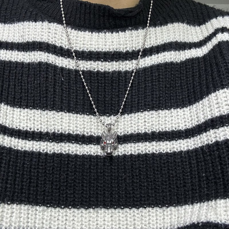 ［2025暗黑狼頭］克羅心珍珠鍊 溫柔要帶棱角 奢華要夠不羈 「珍珠與銀的末