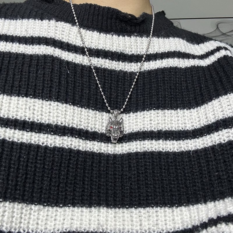 ［2025暗黑狼頭］克羅心珍珠鍊 溫柔要帶棱角 奢華要夠不羈 「珍珠與銀的末