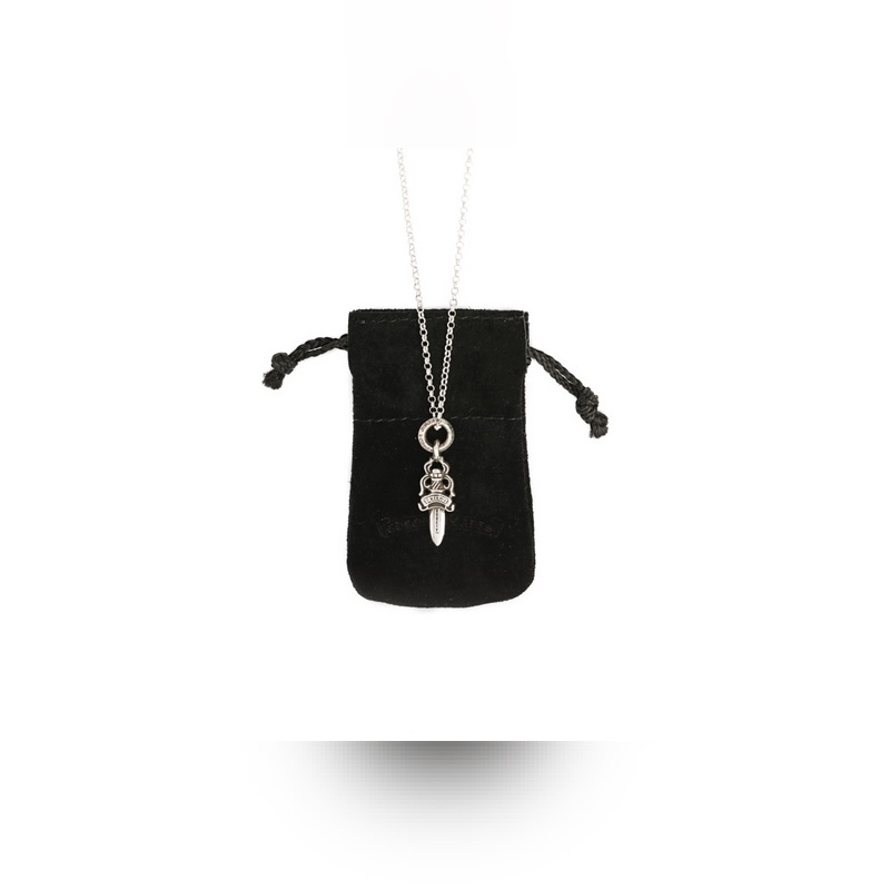 正品開版 Chrome Hearts克羅心項鍊，經(jīng)典小號圓環(huán)寶劍吊墜