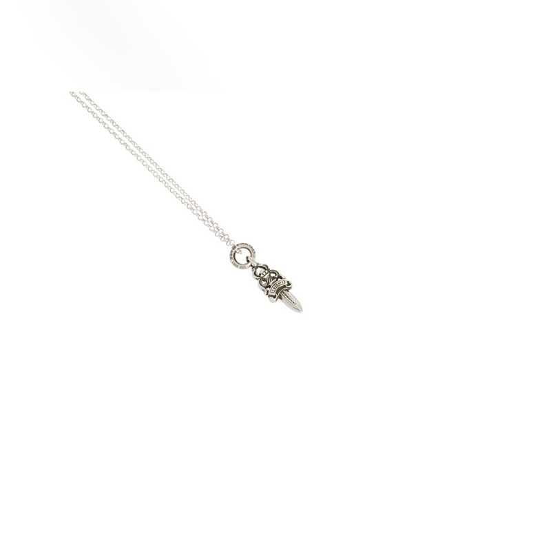 正品開版 Chrome Hearts克羅心項鍊，經(jīng)典小號圓環(huán)寶劍吊墜