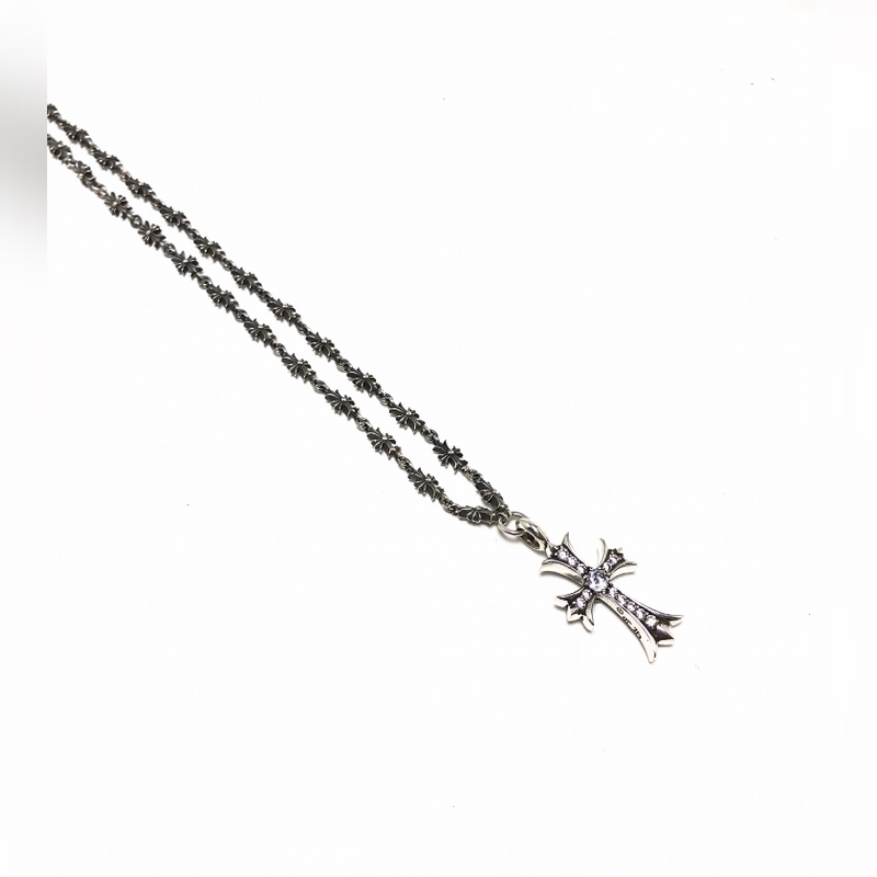 正品開(kāi)版 chromehearts 克羅心項(xiàng)鍊十字架鑲鑽款也叫網(wǎng)紅款.細(xì)節(jié)無(wú)敵