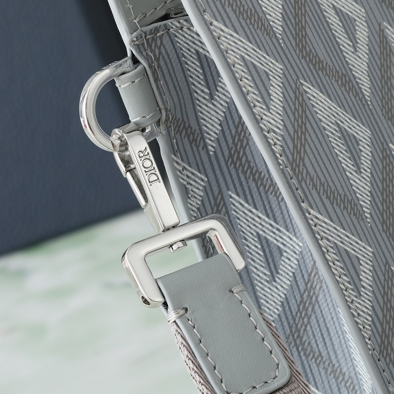 這款手拿包是 Dior 的主打單品。Oblique 灰色面料精心制作，從 Dio