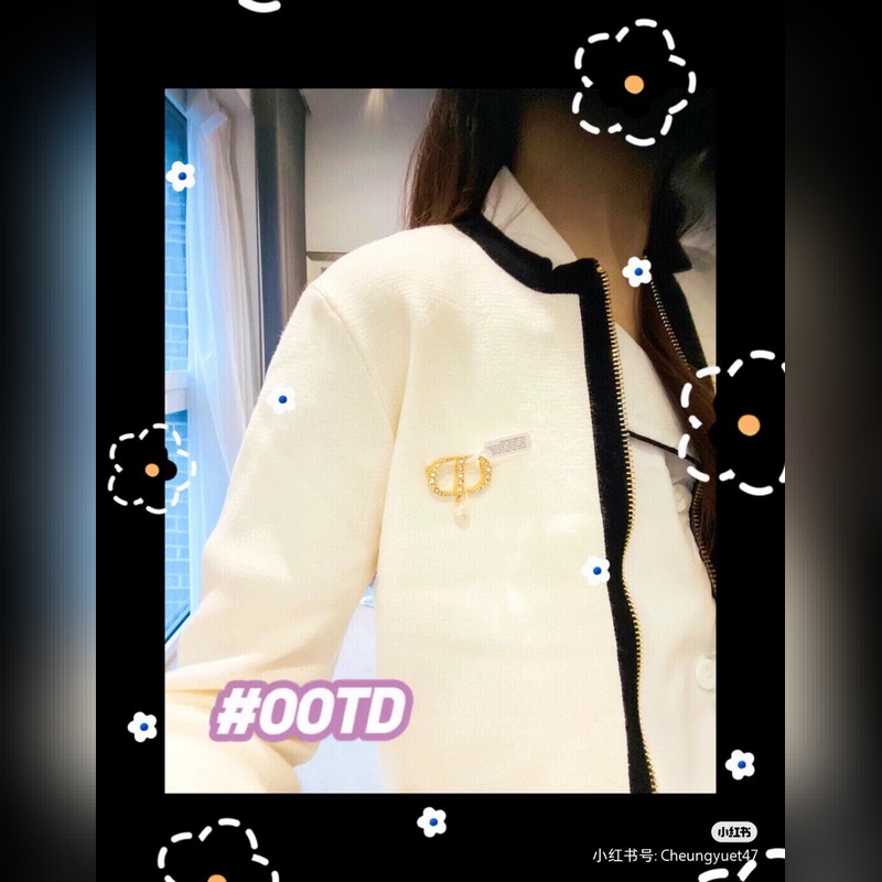 DIOR迪奧胸針 專櫃一緻黃銅材質 超級有質感