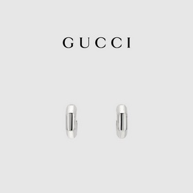 GUCCI古馳幾何G環形耳環