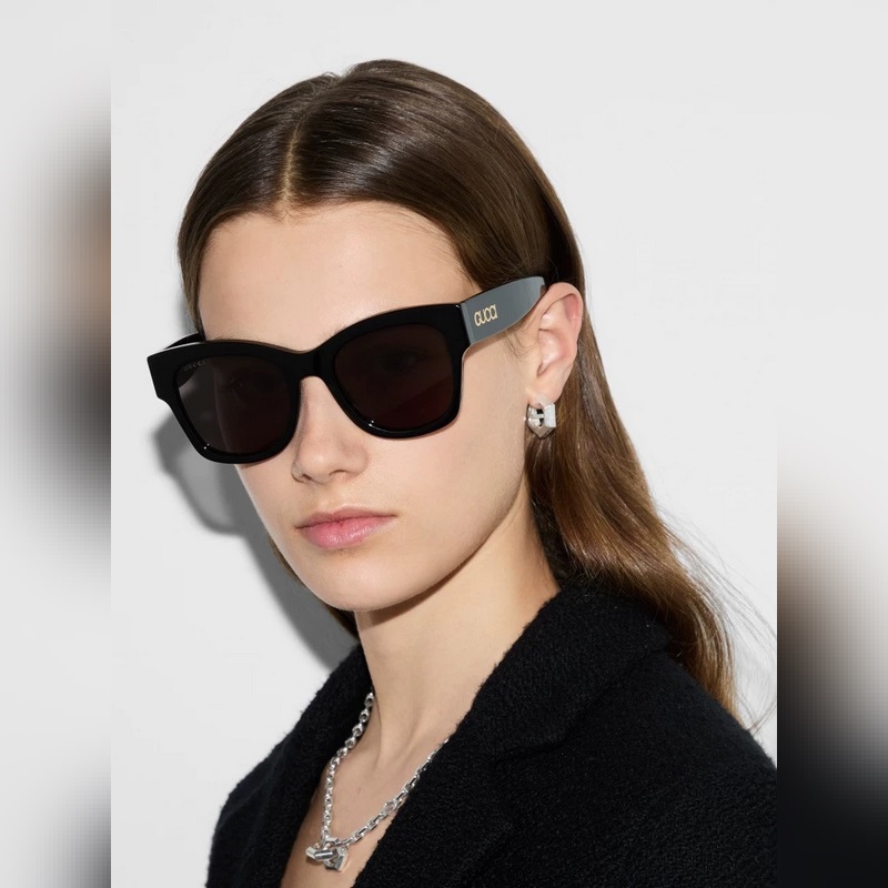 GUCCI古馳幾何G環(huán)形耳環(huán)