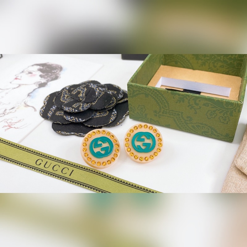 Gucci 雙G亞克力耳釘減齡甜美氣質(zhì)