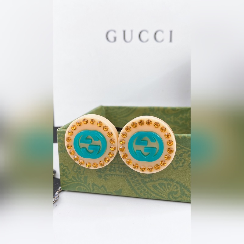 Gucci 雙G亞克力耳釘減齡甜美氣質(zhì)
