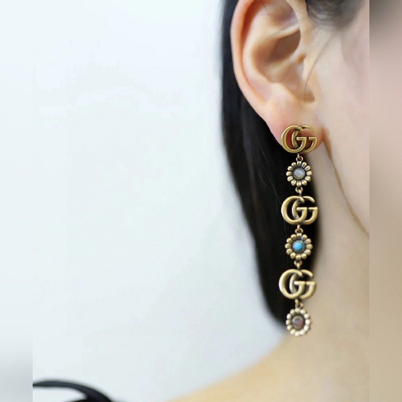 Gucci 古馳 耳釘 高端 打造 美到哭，因為是限量版，你根本無法在店內看到現