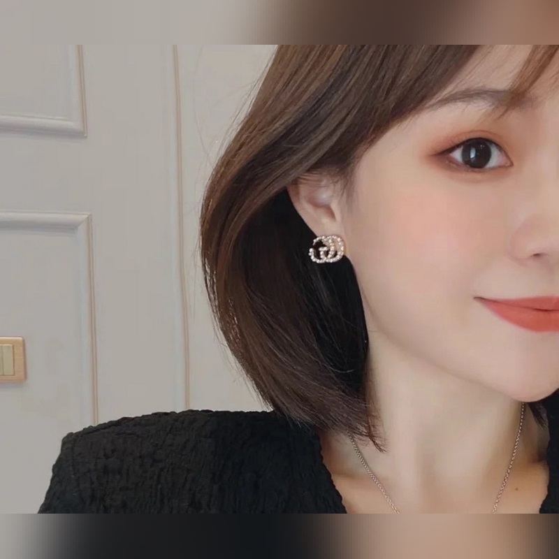 Gucci 古馳 新品發布 珍珠耳釘 精選原版一緻黃銅材質搭配s925純銀針 正