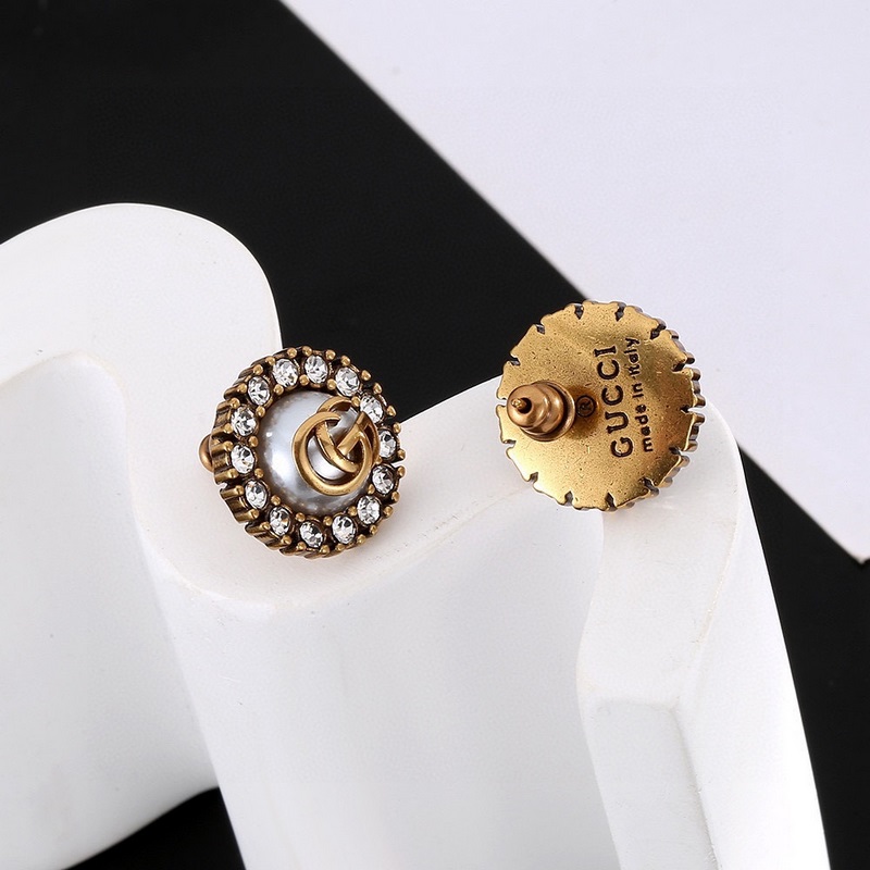 有種美叫GUCCI古馳 雙G耳釘 專櫃材質 你最酷的選擇，我們采用德國進口材質一