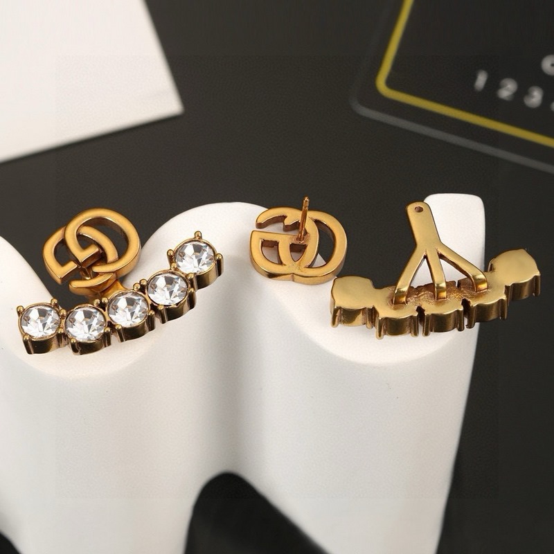 有種美叫GUCCI古馳 雙G耳釘 專櫃材質 你最酷的選擇 我們采用德國進口材質一