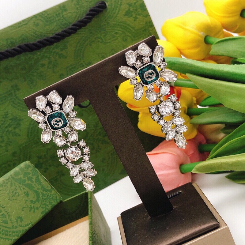 GUCCI 古馳馬眼耳釘 GG耳釘 做舊複古風格 帶logo 無耳洞福利款 耳夾