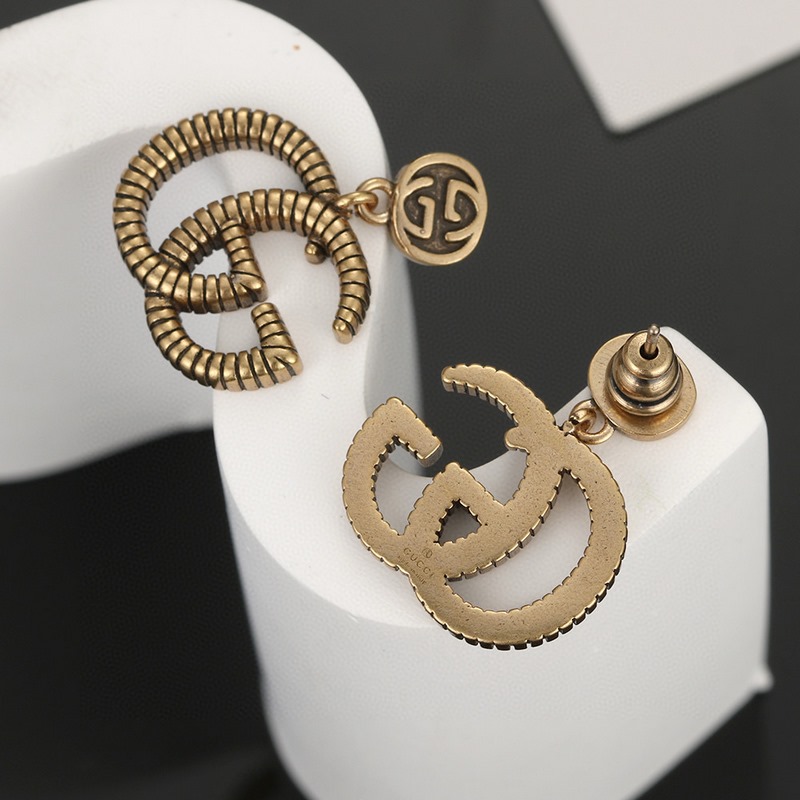 Gucci 古馳 雙G 耳釘 精選原版一緻黃銅材質搭配s925純銀針 正品一緻複