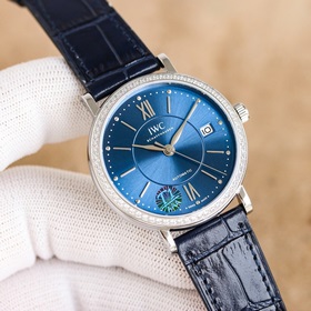 新推出IWC萬國(guó)錶柏濤菲諾自動(dòng)腕錶37mm系列1 ：殼套采用316精鋼材質(zhì)打磨