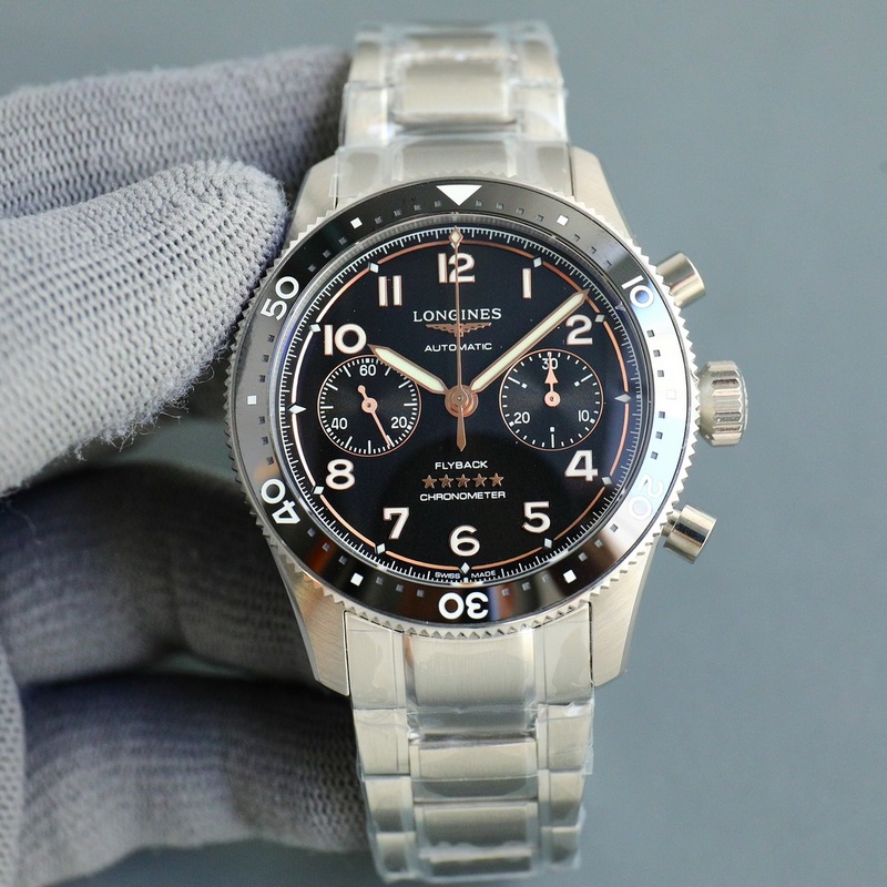 TT廠出品（三碼合一） 浪琴先行者推出一款具備飛返計時腕錶！1 直徑42毫米