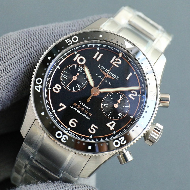 TT廠出品（三碼合一） 浪琴先行者推出一款具備飛返計時腕錶！1 直徑42毫米