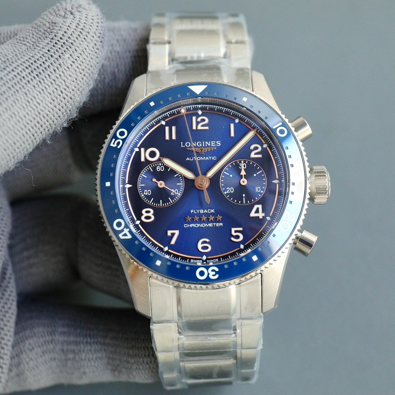 TT廠出品（三碼合一） 浪琴先行者推出一款具備飛返計時腕錶！1 直徑42毫米