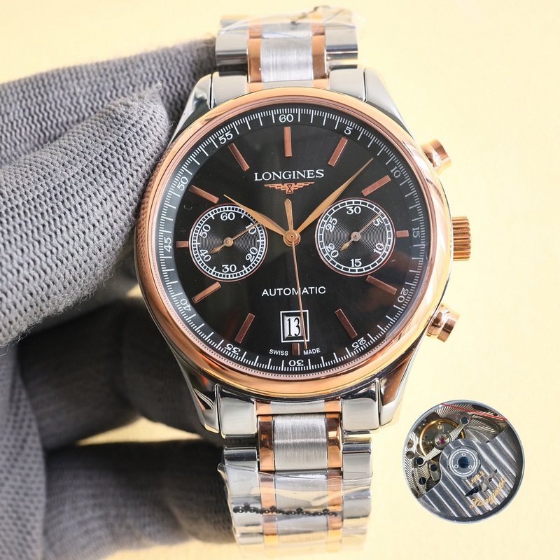 【V7版本2025推薦做工】浪琴-LONGINES 康鉑系列制錶大師機械手錶，新