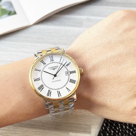 【最新】：浪琴 三針設計【類型】：精品男士腕錶【錶帶】：真牛皮錶帶///31